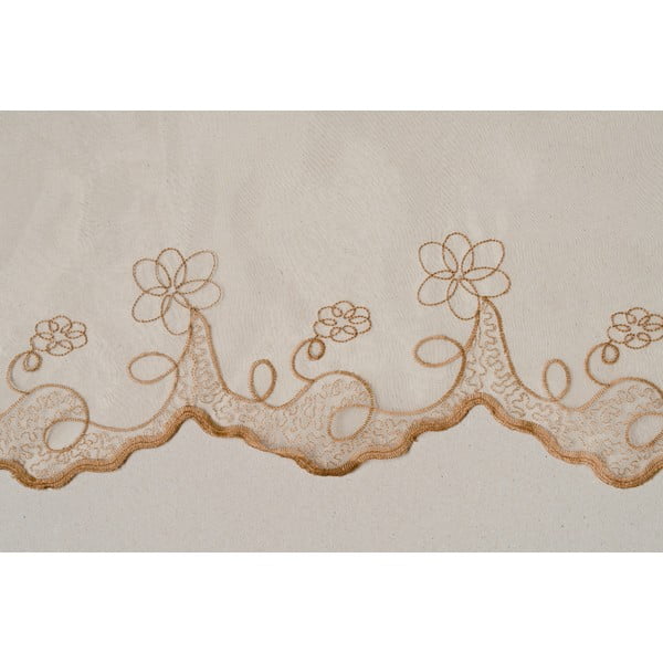 Permatoma užuolaida smėlio spalvos 140x245 cm Edith – Mendola Fabrics-image-4