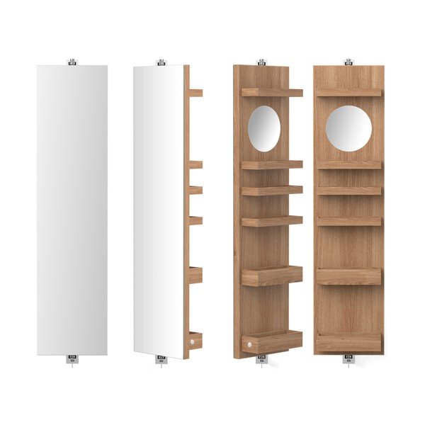 Sukamasis veidrodis su lentynėle Wireworks Cosmos, aukštis 114 cm-image-1