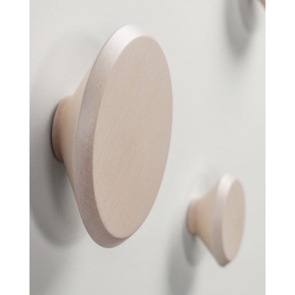 Sieniniai natūralios spalvos iš medienos kabliai 3 vnt. Nadua – Kave Home-image-4