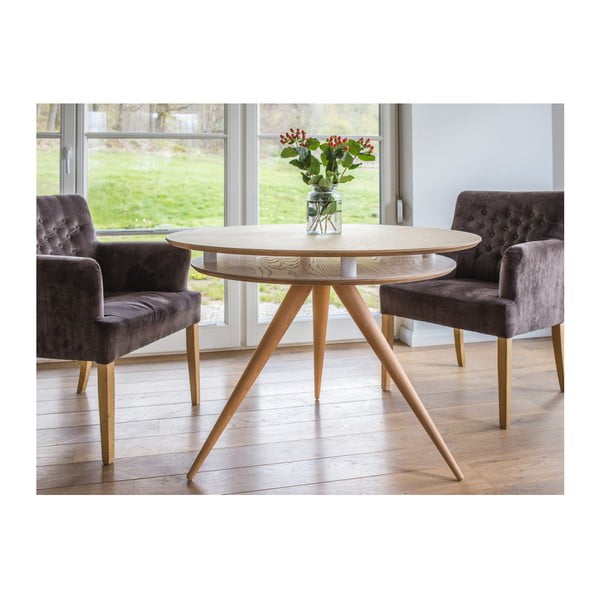 Geltonas valgomojo stalas Ragaba Triad-image-3