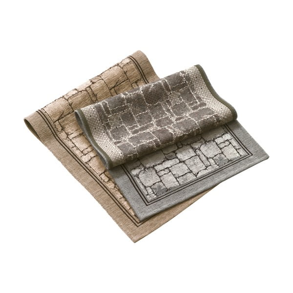 Veliūrinis pilkas kilimas Floorita Velour Grigio, 55 x 240 cm-image-4