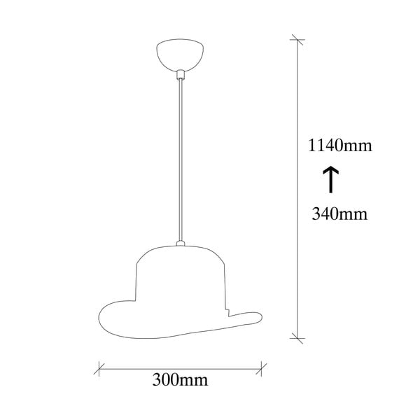 Juodos spalvos kabantis šviestuvas ø 30 cm su tekstiliniu gaubtu Capello – Opviq lights-image-4