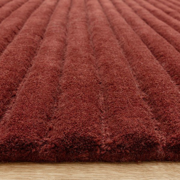 Rankų darbo bordo spalvos iš vilnos kilimas 120x170 cm – Asiatic Carpets-image-1