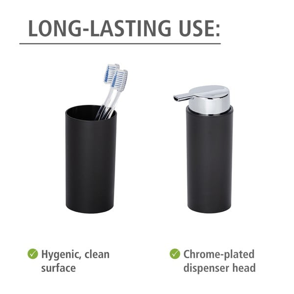 Juodos spalvos iš plastiko vonios reikmenų rinkinys Calvo – Wenko-image-4