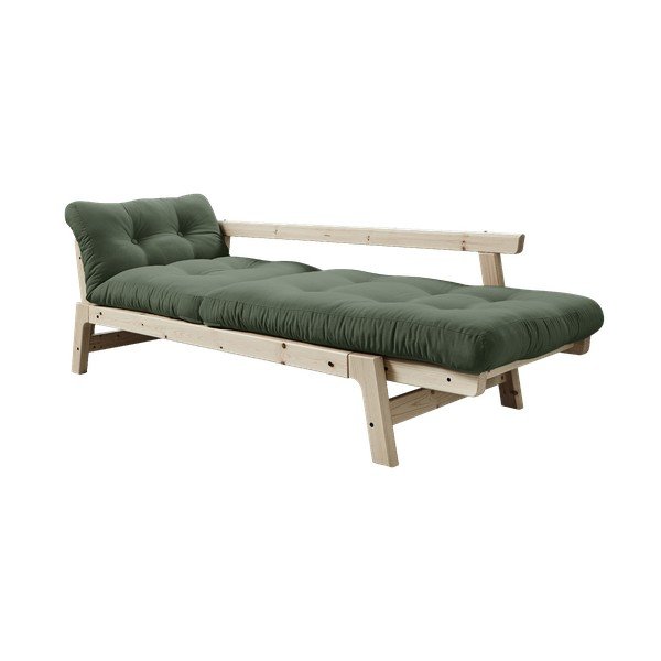 Išlankstoma sofa Karup Design Step Natural Clear/Olive Green-image-3