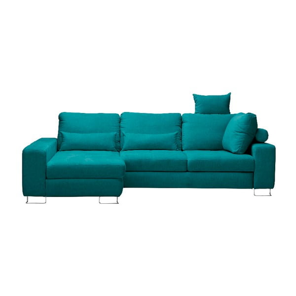 Turkio spalvos kampinė sofa lova "Windsor & Co Sofas Alpha", kairysis kampas