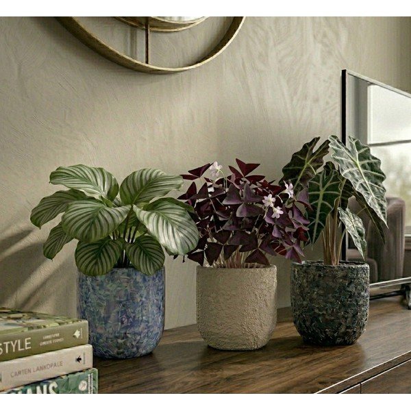 Iš keramikos rankų darbo gėlių vazono dangtelis ø 18 cm Almada – Ego Dekor-image-1