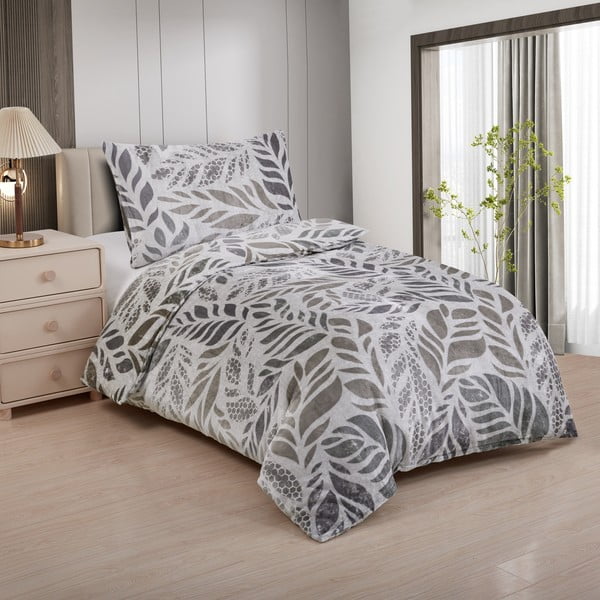 Iš mikropliušo viengulė patalynė pilkos spalvos 140x200 cm Judith – My House