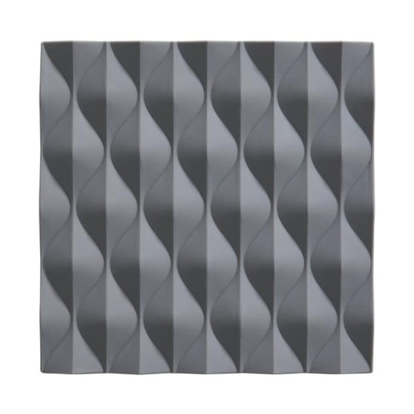 Pilkas silikoninis karšto puodo kilimėlis Zone Origami Wave