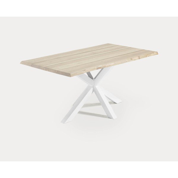 Valgomojo stalas su ąžuolo dekoro stalviršiu 90x160 cm Argo – Kave Home