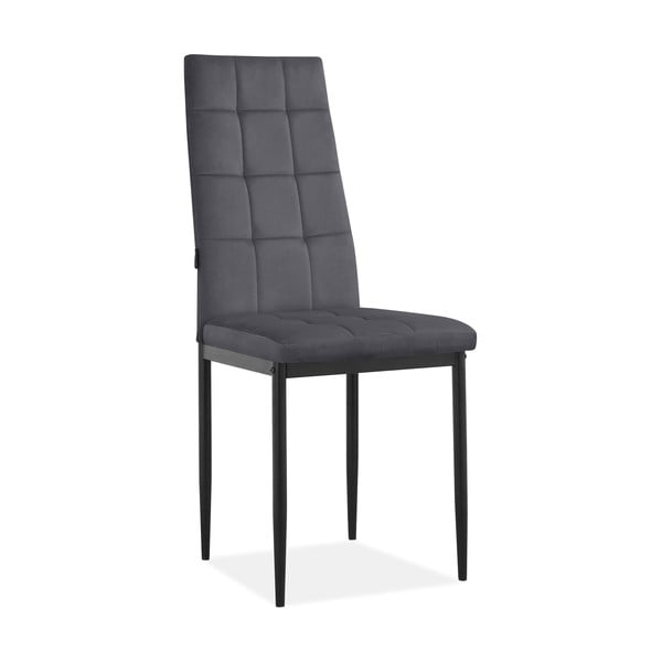 Iš aksomo valgomojo kėdės antracito spalvos 2 vnt. Becca – Støraa