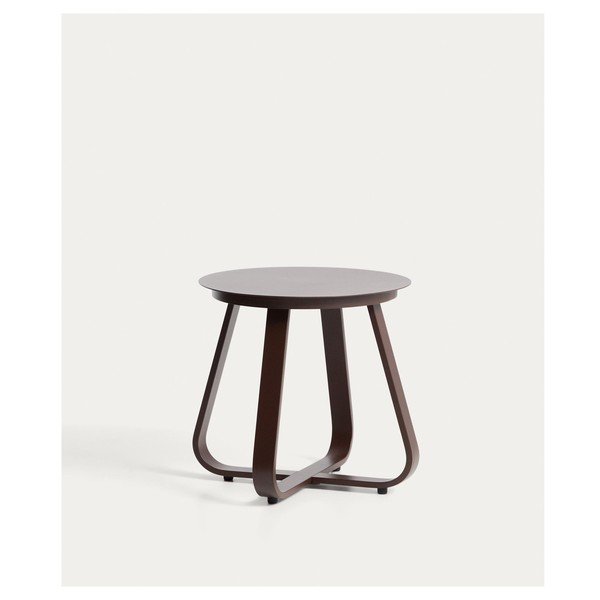 Iš metalo apvalios formos sodo šoninis staliukas ø 48 cm Tamaris – Kave Home