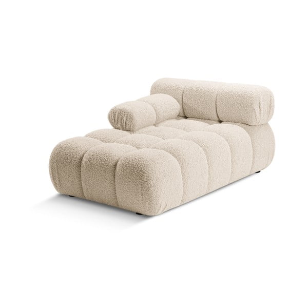 Iš boucle modulinė sofos dalis smėlio spalvos (su kairiuoju kampu) Bellis – Micadoni Home-image-3
