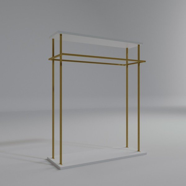 Drabužių kabykla baltos spalvos Wuppertal – Kalune Design-image-3