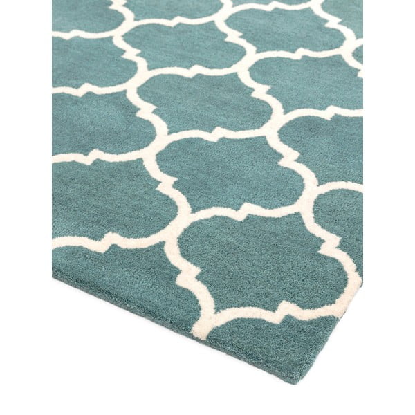 Rankų darbo iš vilnos kilimas mėlynos spalvos 120x170 cm Albany – Asiatic Carpets-image-3