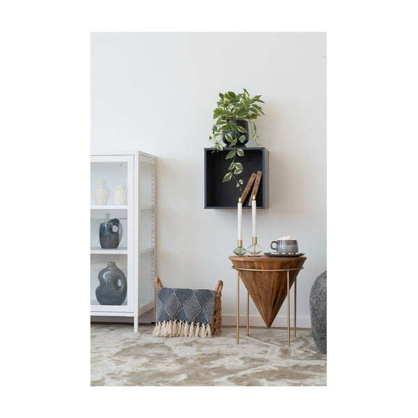 Mėlynos spalvos iš perdirbtos medvilnės antklodė ir pledas 130x180 cm Izmir – House Nordic-image-1