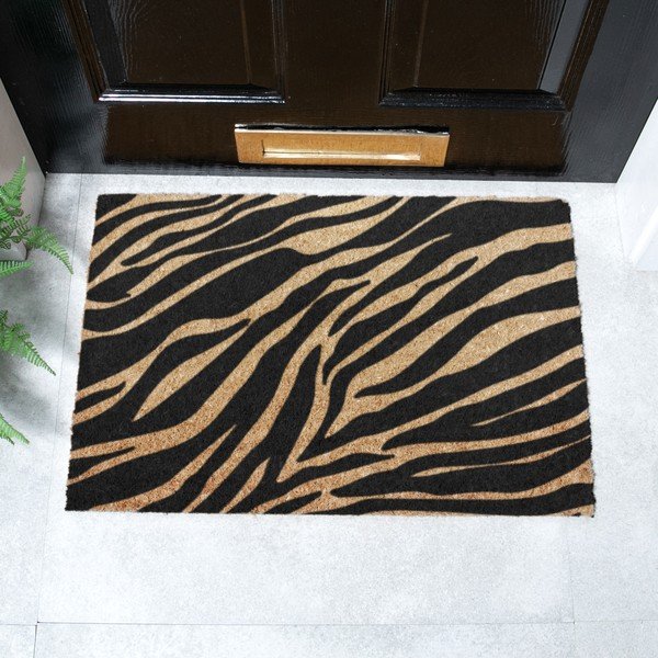 Iš kokoso pluošto grindų kilimėlis 40x60 cm Zebra – Artsy Doormats-image-2