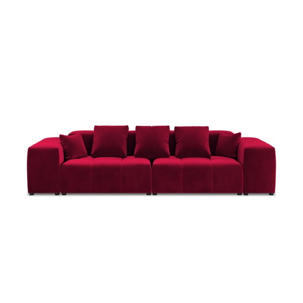 Raudono aksomo sofa 320 cm Rome Velvet - Cosmopolitan Design