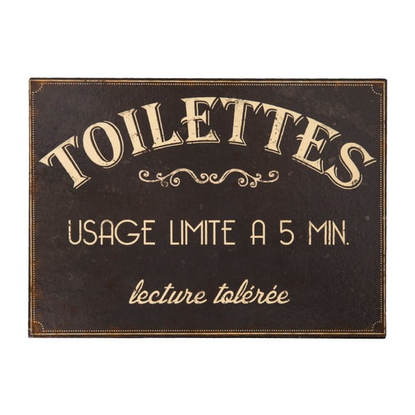"Antic Line Usage Limite" metalinis tualeto ženklas