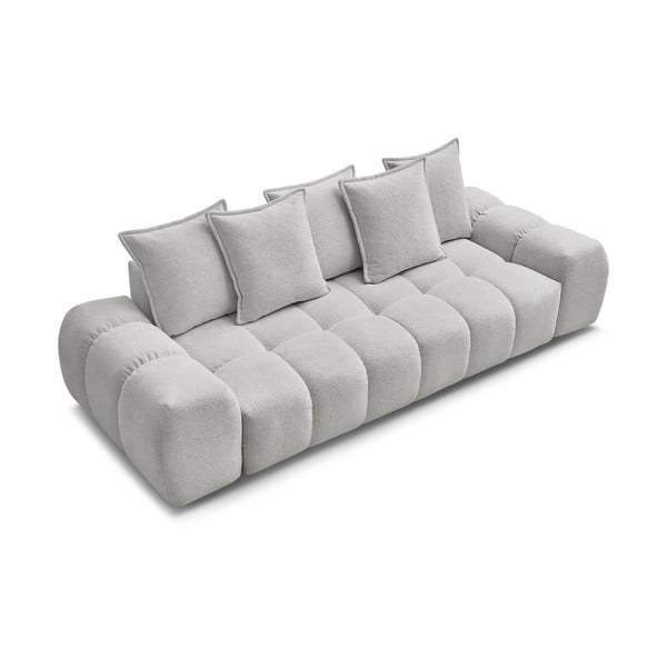 Šviesiai pilkos spalvos iš šenilinio audinio sofa 278 cm Everest – Bobochic Paris-image-4