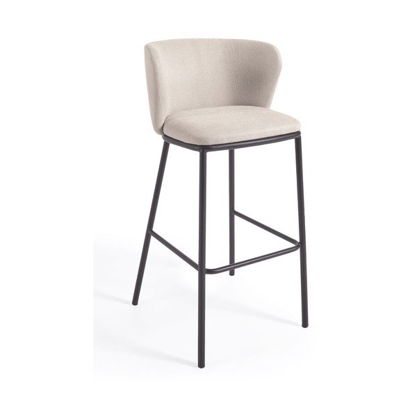 Smėlio spalvos baro kėdė, 102 cm Ciselia - Kave Home
