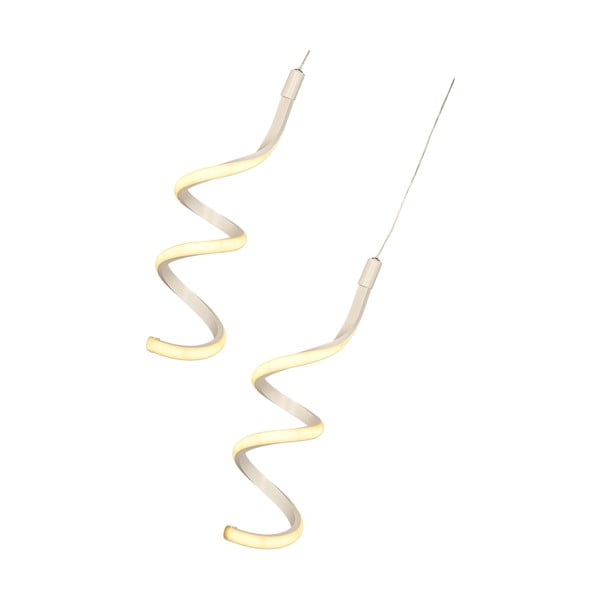 Baltos spalvos iš metalo kabantis šviestuvas LED ø 25 cm Hilton – Squid Lighting-image-2