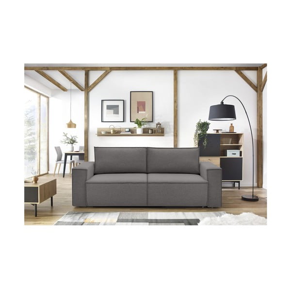 Sofa pilkos spalvos 245 cm Nihad – Bobochic Paris-image-1