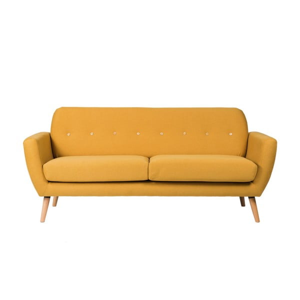Geltonos spalvos sofa Sømcasa Tokyo-image-1