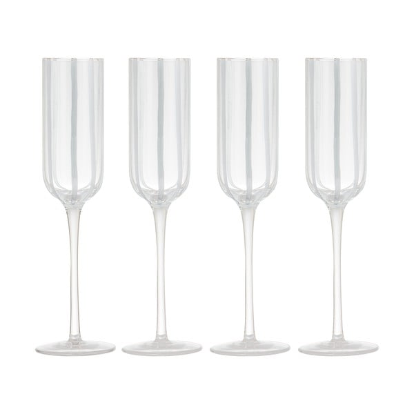 Stiklinės 4 vnt. šampanui 180 ml Stripe – Ladelle