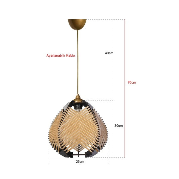 Kabantis šviestuvas juodos spalvos/smėlio spalvos ø 25 cm su tekstiliniu gaubtu – Opviq lights-image-2