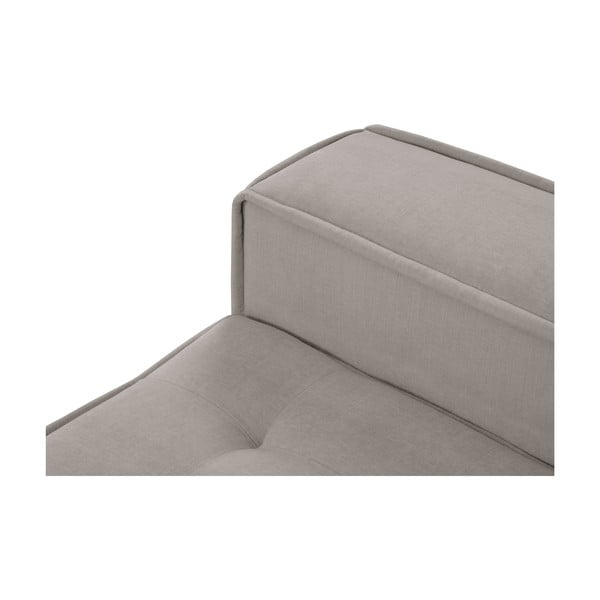 Kampinė sofa šviesiai pilkos spalvos (su kairiuoju kampu) Mike – Micadoni Home-image-1