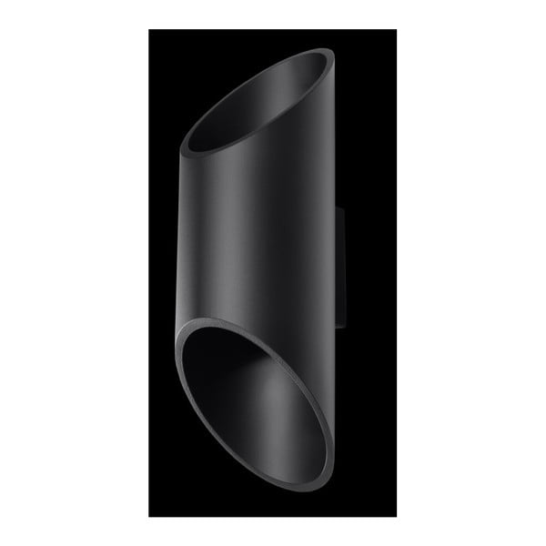 Juodos spalvos sieninis šviestuvas Sollux Nixon 30-image-4