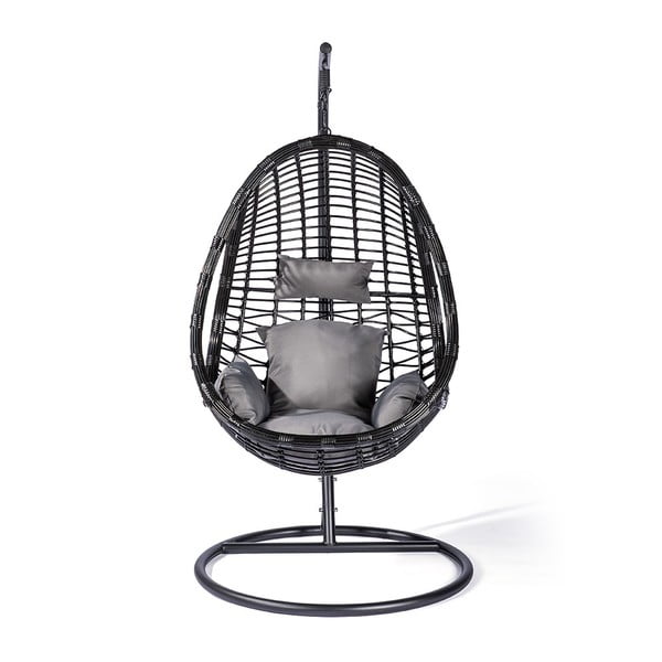 Juodas ratano krėslas Le Bonom Tahiti-image-2