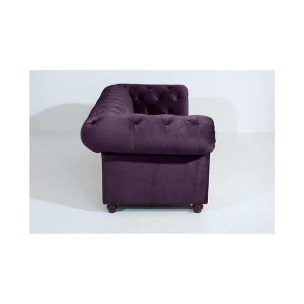 Violetinė sofa "Max Winzer Orleans Velvet", 216 cm-image-3