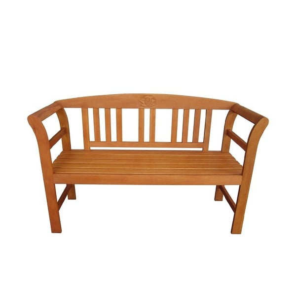 Medžio masyvo sodo suoliukas rudos spalvos San Jose – Garden Pleasure-image-1