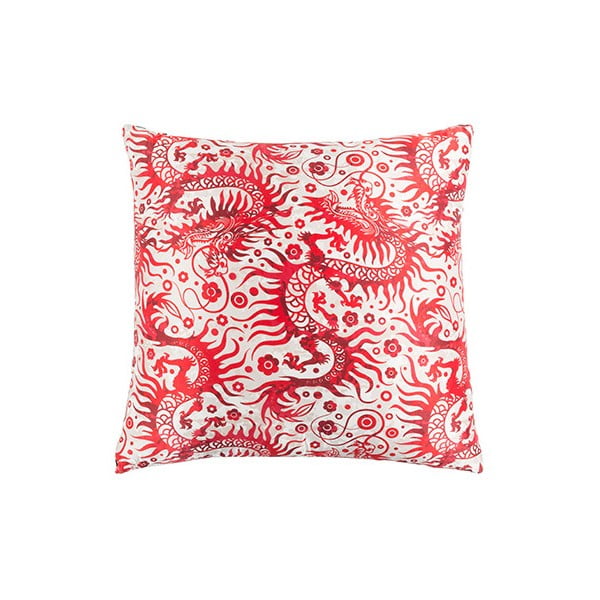 Raudonos ir baltos spalvos "White Label Joan" pagalvėlė, 45 x 45 cm
