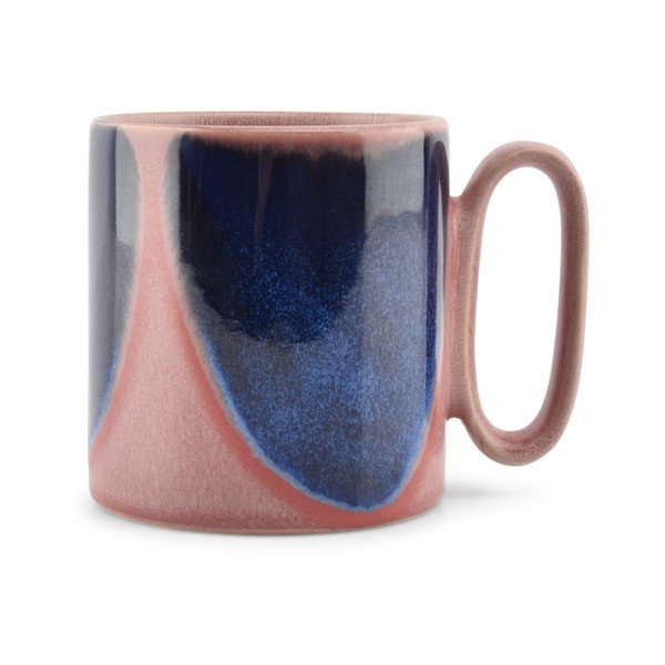 Mėlynos spalvos/rožinės spalvos iš molio puodelis 390 ml Paint – Salt&Pepper