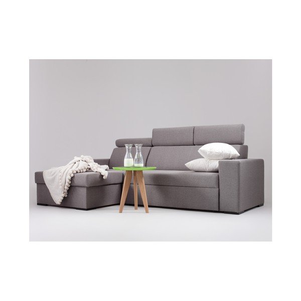 Pilkos ir smėlio spalvos kampinė sofa Custom Form Atlantica, kampas kairėje-image-4