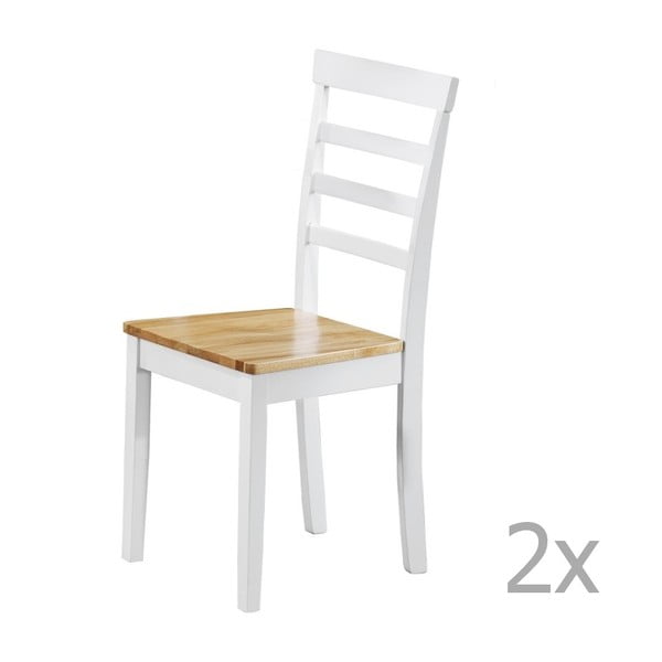 2 baltų valgomojo kėdžių rinkinys "Støraa Molly