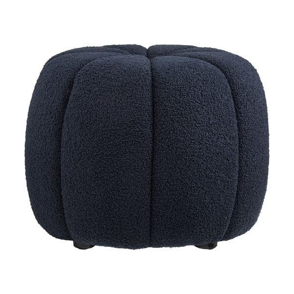 Tamsiai mėlynos spalvos iš boucle pufas Paisley – House Nordic