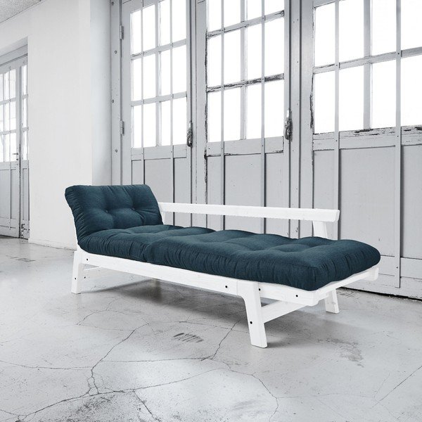 Sofa lova "Karup Step" balta / tamsiai mėlyna-image-2