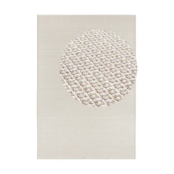 Kreminės ir smėlio spalvos lauko kilimas "Elle Decoration Secret Millau", 80 x 150 cm