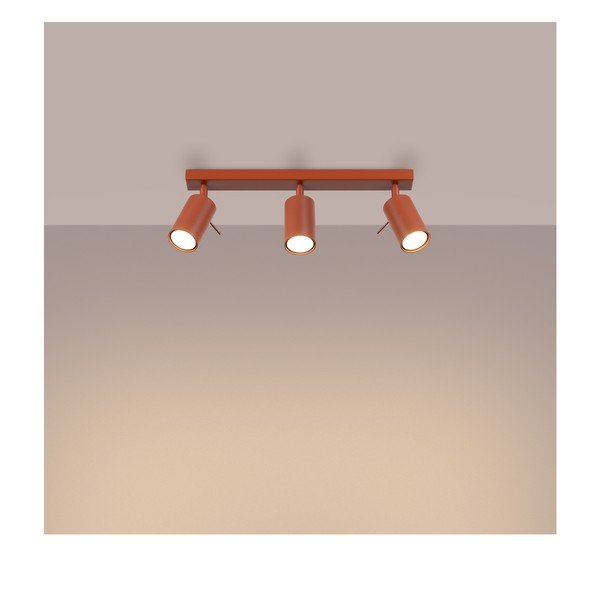 Raudonos plytų spalvos taškinis šviestuvas 6x45 cm Etna – Sollux-image-2