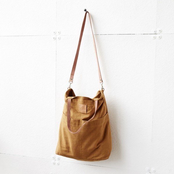 Garstyčių rudos spalvos "House Doctor Solid Bag" krepšys-image-2