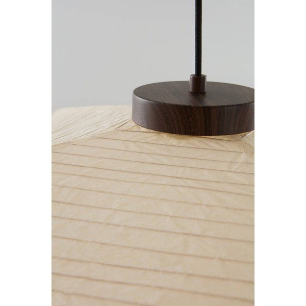 Smėlio spalvos iš popieriaus kabantis šviestuvas ø 70 cm Signe – Jotex-image-3
