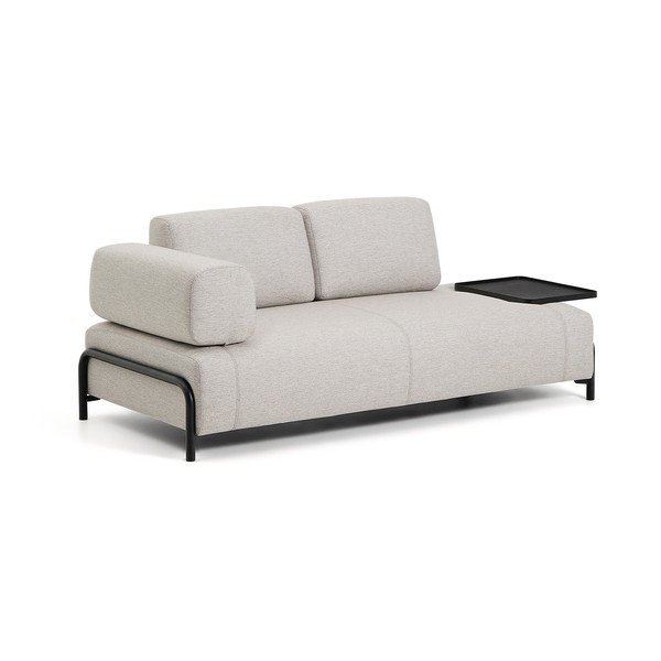 Pilkai smėlinės spalvos sofa 220 cm Compo – Kave Home-image-2