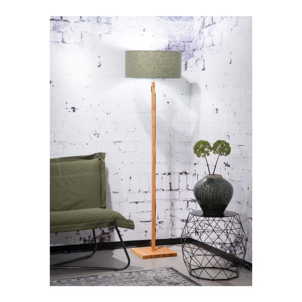 Grindų lempa su žaliu atspalviu ir bambukinis konstrukcija Good&Mojo Fuji-image-1