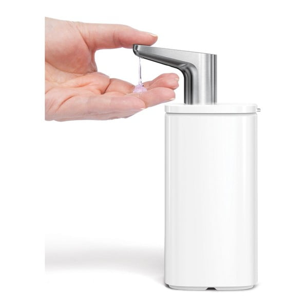 Muilo dozatorius iš plieno baltos spalvos 295 ml Pulse – simplehuman-image-3
