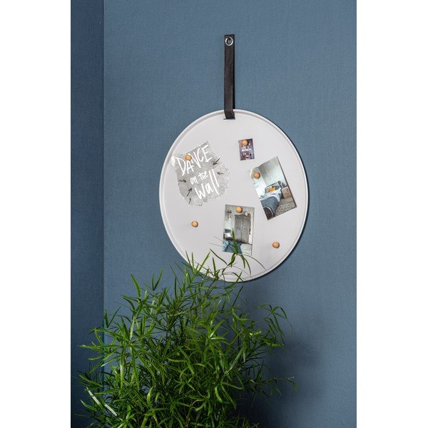 Pilkos spalvos magnetinė lenta PT LIVING Perky, ø 50 cm-image-1