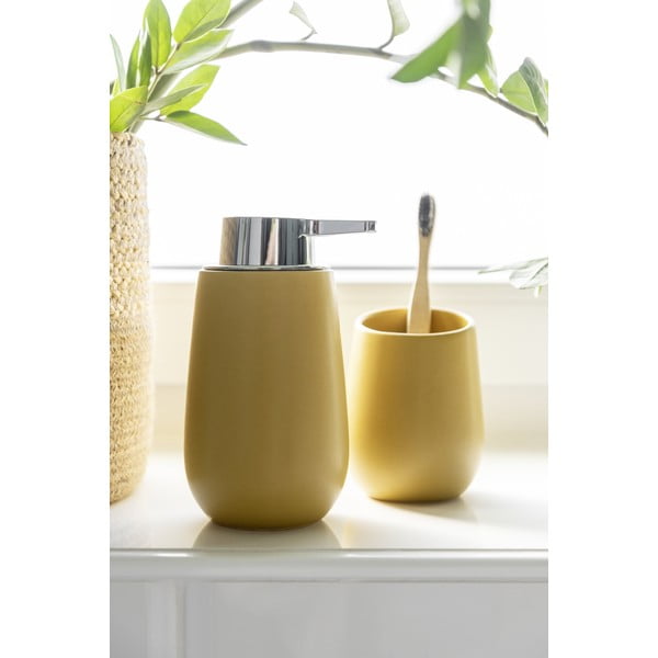 Geltonos spalvos keraminis muilo dozatorius 0,32 l Badi - Wenko-image-2